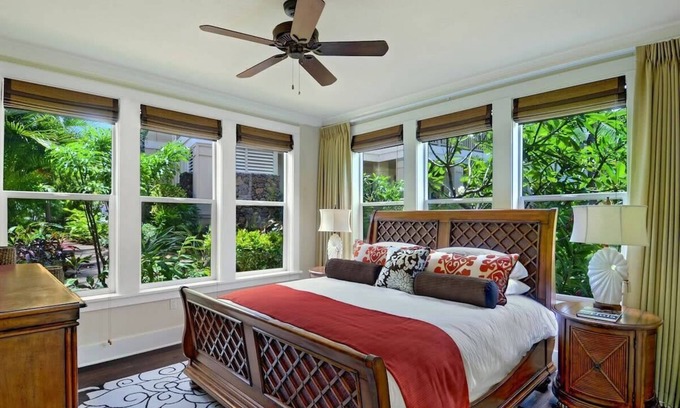 Poipu Villa | Poolside Ground-Floor Villa |Walk to Beach|Hot Tub