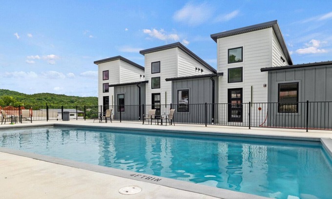 Kimberling City House | Poolside Lake Retreat | Dock & 2 Living Spaces