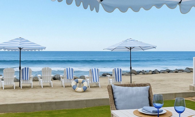 South Oceanside Apartment | Popular New Beach House on Sand, Private Fire Ring