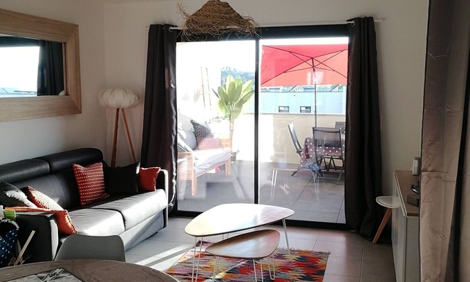 Grosseto-Prugna Apartment | Porticcio, 300 m from the sea, new T2 apartment in luxury residence