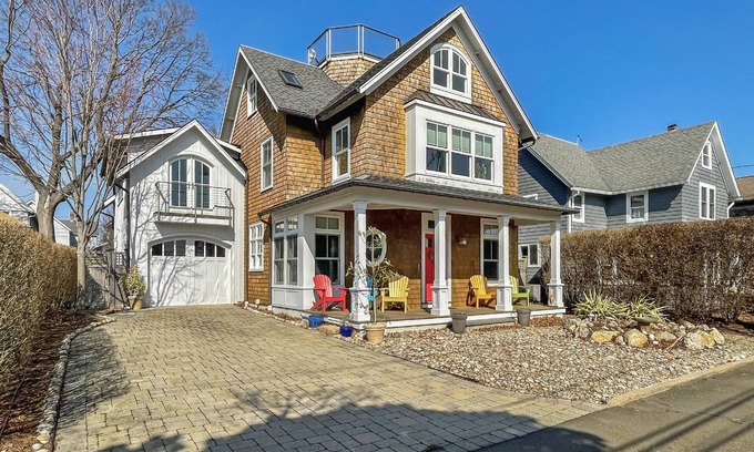 Branford House | Premier Branford Waterside Property - Rooftop Deck, kayaks, water views, private office, patio