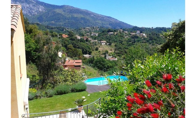 Sainte-Agnes House | Pretty recent villa with swimming pool, quiet and greenery, 7 minutes from the beach