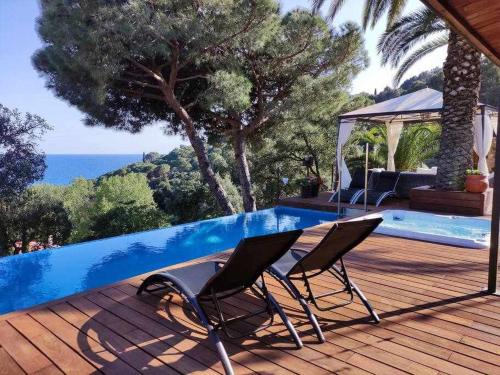 Tossa de Mar Villa | Primera linea, Piscina, Jacuzzi y Playa Privada