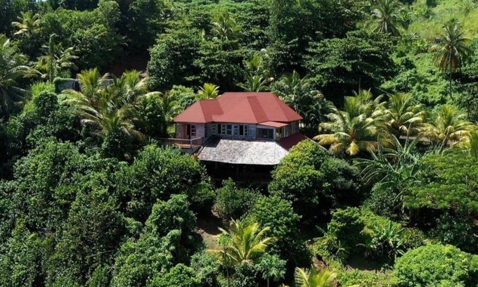 Saint Peter Parish Villa | Private wooden villa with stunning ocean views, in an enchanting garden setting.