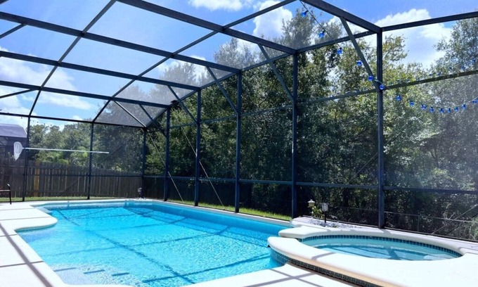 Crescent Lakes House | Privacy 4 Bed 3 Bath Pool Home with Spa