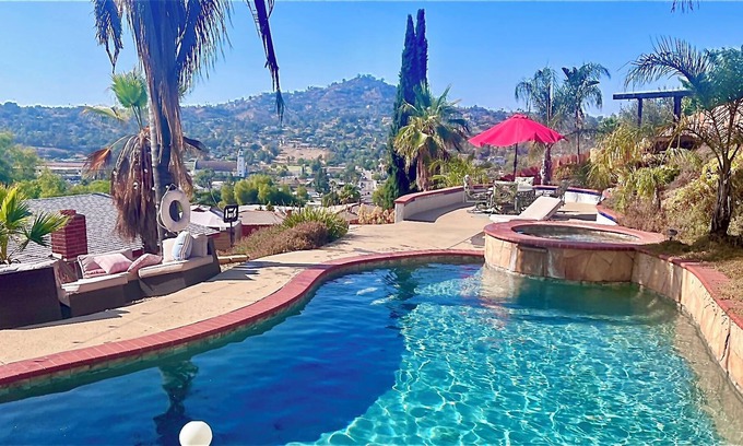 Spring Valley House | Private 2 Level Backyard Oasis Pool/Spa, and Mountain View’s