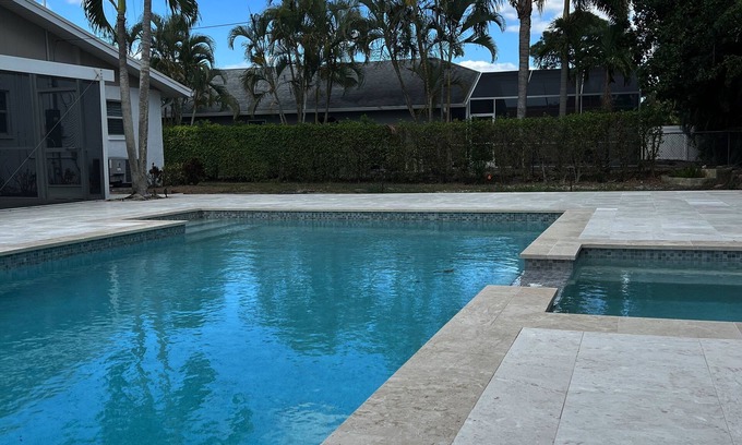 Naples Park House | Private Backyard Oasis w/New Spectacular Pool & Spa