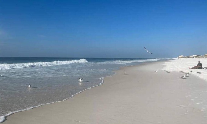 Pensacola Beach House | Private balcony overlooking a lagoon and only a block to the Beach!