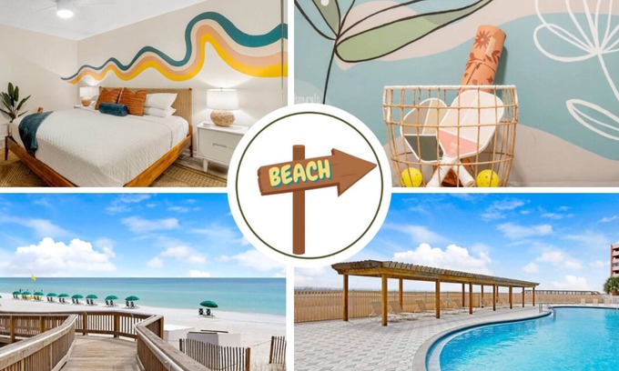 Holiday Isle Condo | PRIVATE BEACH, Heated Pool, Hot Tub, Live bands in summer. Honeymooon favorite