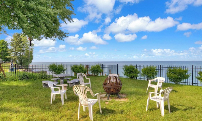 Richmondville House | Private Beach & Sauna: Lakefront Deckerville Home!