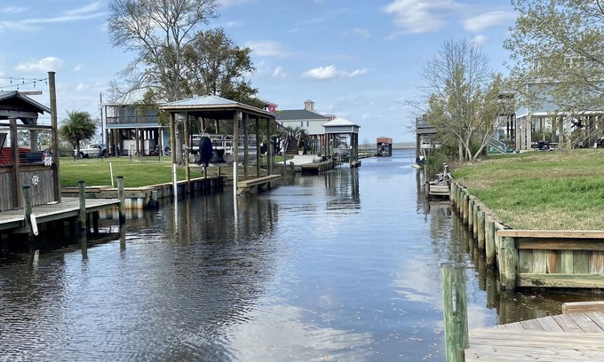 Bay St Louis House | Private Boat slip, water front & pool