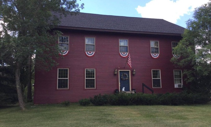 Pembine House | Private Colonial-themed room with shared bath and kitchenette