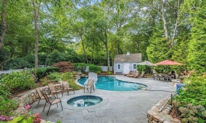 Marstons Mills House | Private Deep Water Dock, heated pool and hot tub. RPMS005