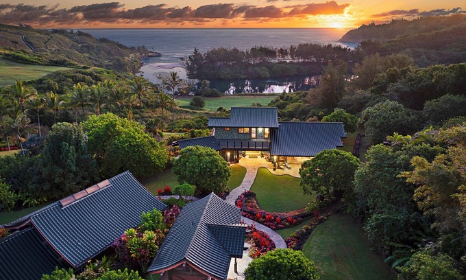 Kilauea House | Private estate on 12 lush acres, ocean views, path to beach, main house plus two guest cottages!