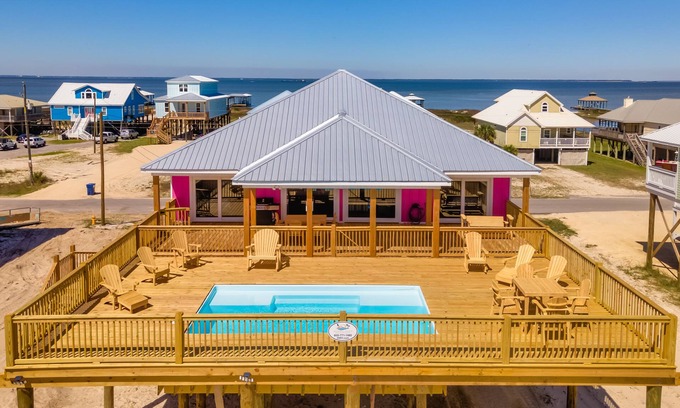 Dauphin Island House | Private Heated Saltwater Pool! Beach Volleyball Pit! - This is Heaven