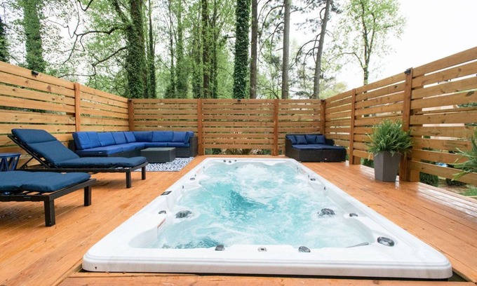 Stone Mountain Villa | Private hidden Villa with pool spa