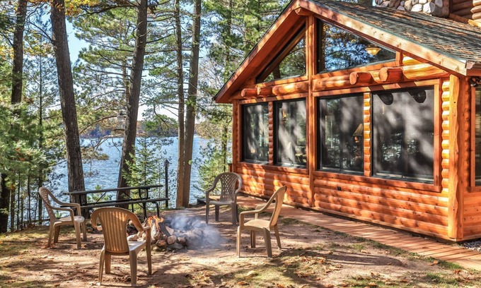 St Germain House | Private, log home on Little Saint Germain Lake in Wisconsin's Northwood!