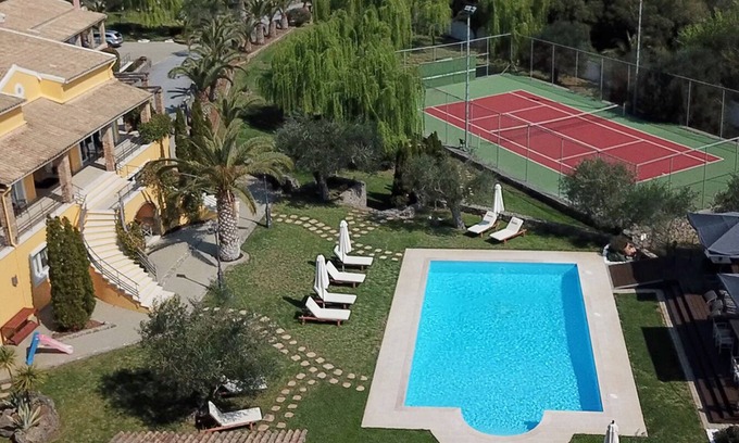 Vassilatika Villa | “Private Luxury Estate with Pool, Tennis & Cinema”(sleep 18-25)