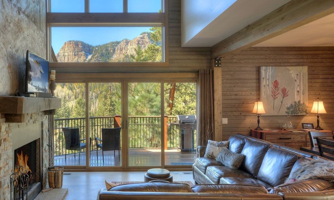 Columbine Lake House | Private Luxury Retreat | Mountain Views, Outdoor Fireplace | Near Purgatory