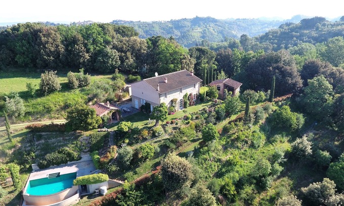 Palaia Villa | Private Villa In Tuscany with Pool And Garden, Magical Landscape Views