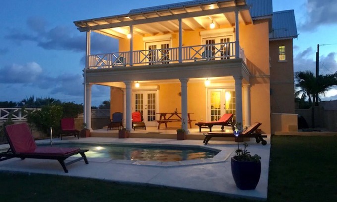 Apple Hall Villa | Private Villa with Pool, Gorgeous Seaviews & Short Walk To Beach