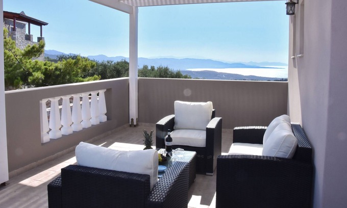 Kounelion Villa | Private Villa With Sea and Mountain Views