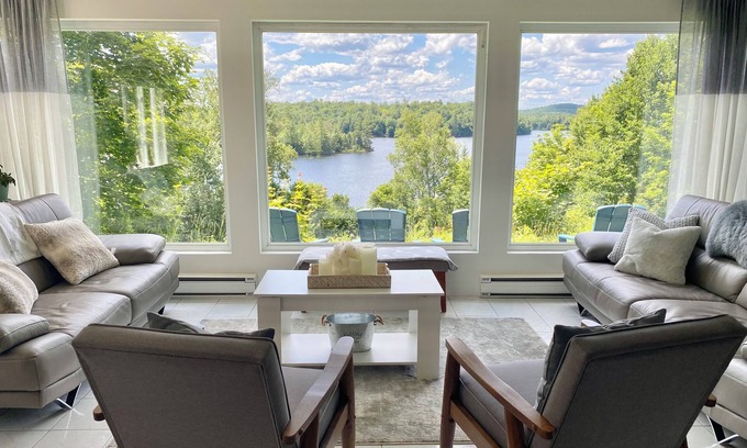 Nominingue House | Private Waterfront SPA Perfect Sunsets Clean Lake