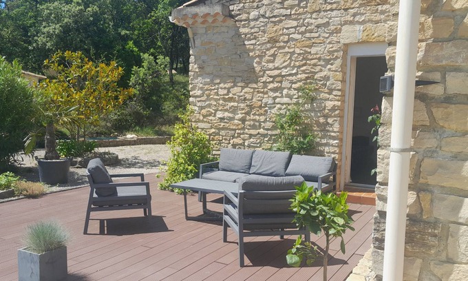 Saint-Alexandre Villa | Provençal stone villa, calm and unobstructed view!