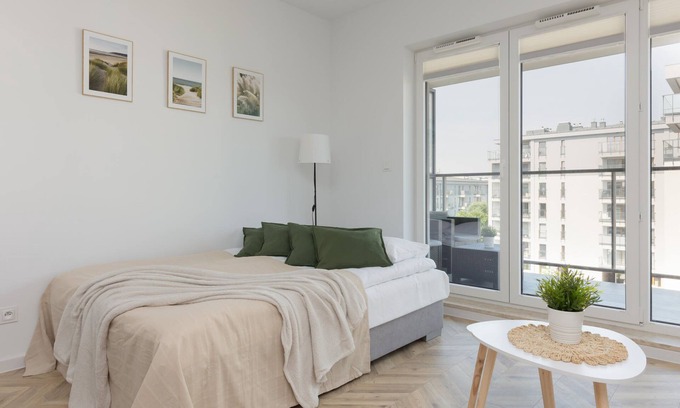 Ursus Apartment | Przy Forcie 12B | Sunny Studio | Balcony