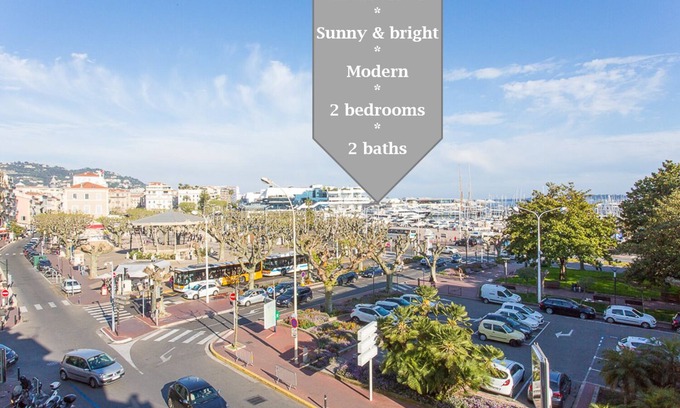 Le Suquet Apartment | Pure & chic 2beds/2baths in centre!