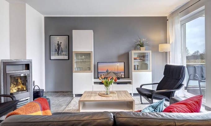 Zinnowitz Apartment | Quartier Görmitz 41 - Stilvolle Einrichtung mit Sauna und Kamin