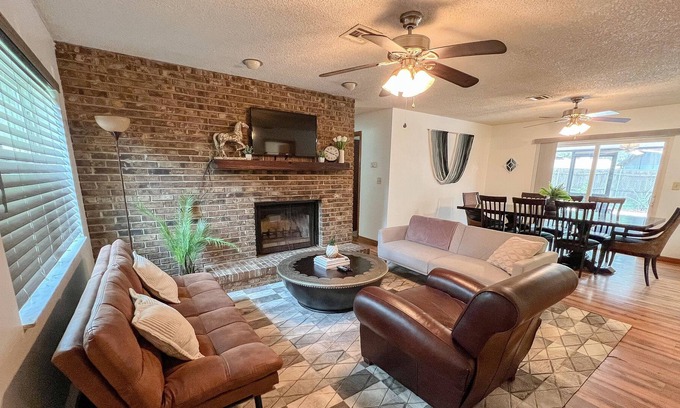 Ocala House | Quiet 3BR Home with Spacious Living Area and Peaceful Patio with TT Firepit