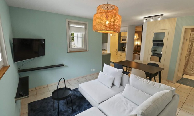 Domdidier Apartment | Quiet apartment with terrace