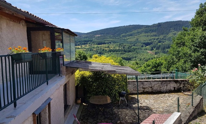 Laprugne Cottage | Quiet cottage with wood stove, terrace, and pets allowed