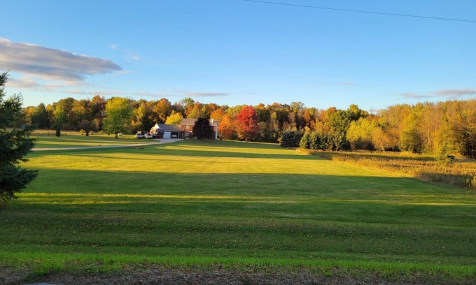 Larsen House | Quiet Country Home on 10 acers of land, located only 23 miles from EAA grounds.