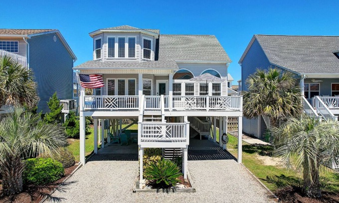 Ocean Isle Beach House | Quiet Street w/pool and direct beach access