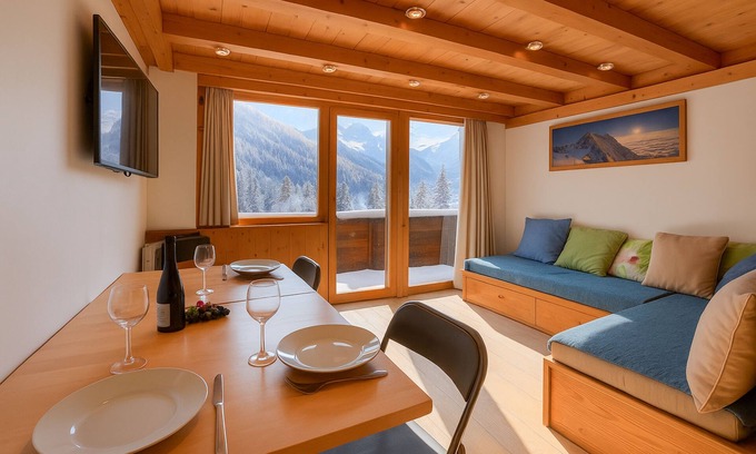 Argentiere Apartment | Résidence Grand Roc - Campanules 317, Argentière (Chamonix), France