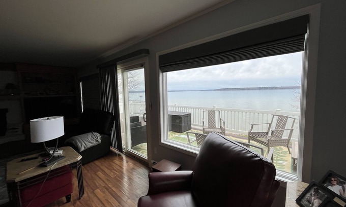 Cheboygan County Cottage | Rare Find - Burt Lake home with sunset views
