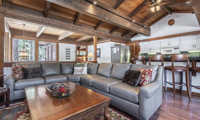 Tahoe Tavern Condo | Relax in the peaceful Tahoe Taverns complex, just a short walk to Tahoe City!