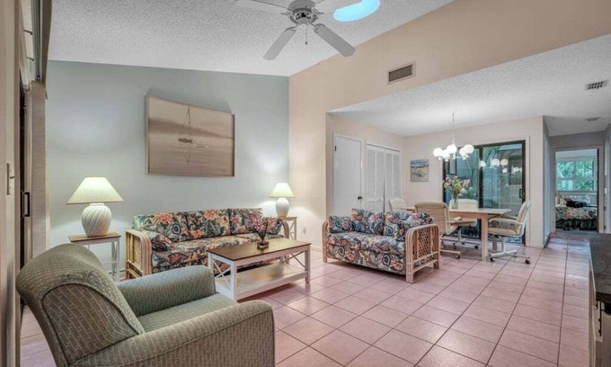 New Smyrna Beach Villa | Relaxing Beach Villa | Walk to Ocean + 3 Pools, Tennis & Trails