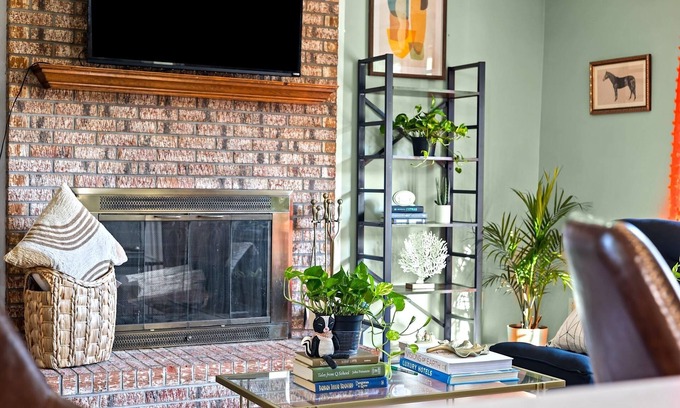 Pine Forest House | Relaxing Boho Bedroom in Superb Fayetteville Location