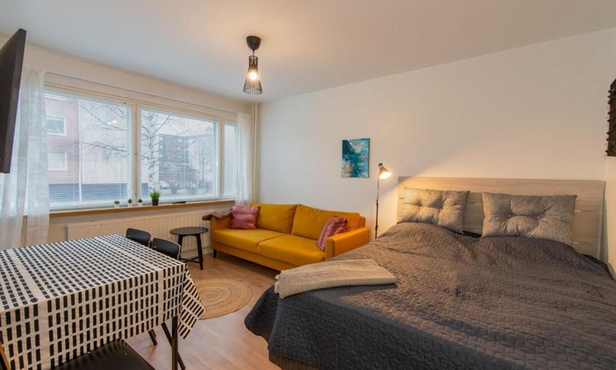 Oulu Apartment | Renovated bright Studio, Free wifi, City center