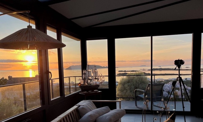 Trelevern House | Renovated house, exceptional sea view, sleeps 8. Between Perros-Guirec and Paimpol