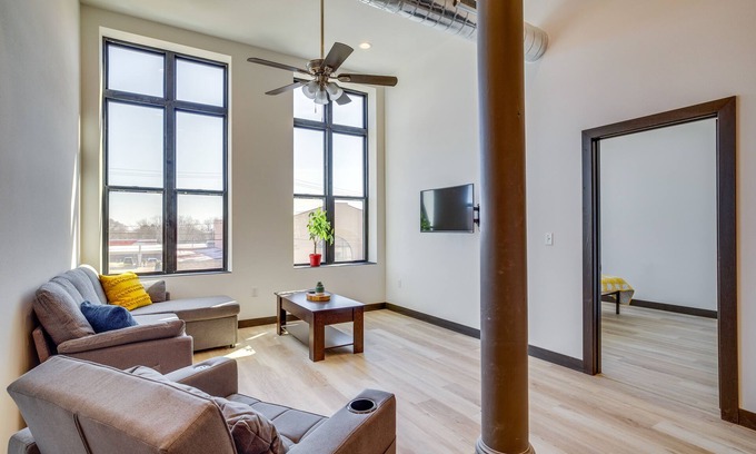 Cashton Apartment | Renovated Loft-Style Apartment in Downtown Cashton