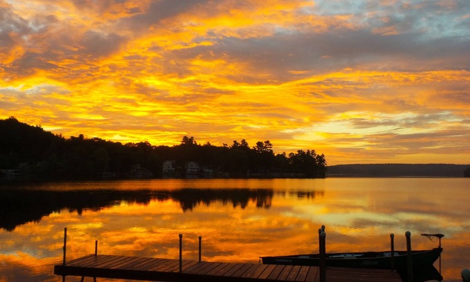 Northwood Cabin | Rent a log home on a private peninsula on Northwood Lake. Enjoy Paradise!