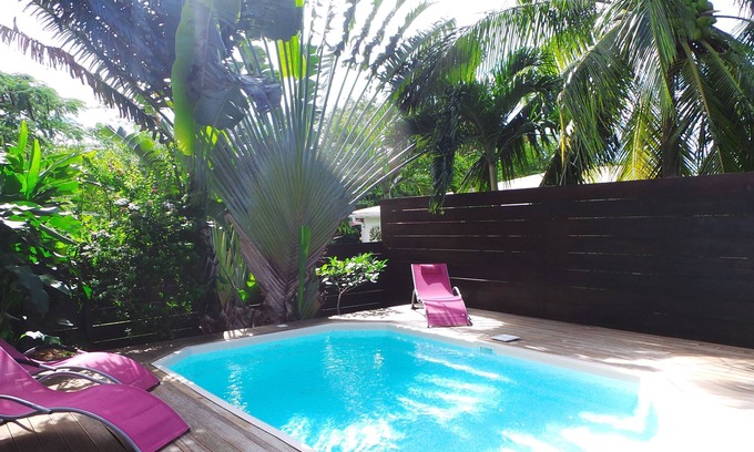 Deshaies Cottage | Rental * Swimming pool - Sea view - Air conditioning 2 min from Plage Leroux.