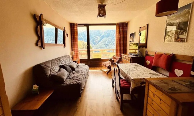 Plan Peisey Apartment | Residence Plein Sud - Studio for 4 people