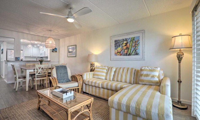 St. Augustine Beach Apartment | Resort Condo Steps to Beach Snowbirds Welcome!