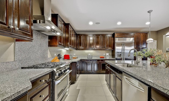 Spring Valley House | Resort-style home + guesthouse with private pool, hot tub, bar, & mountain views