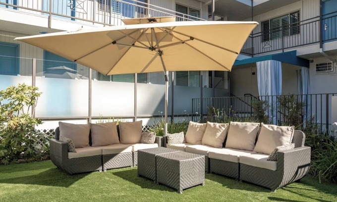 Corte Madera Hotel | Restful Suite | Kitchen | Outdoor Pool | Free Parking | Courtyard | BBQ Area
